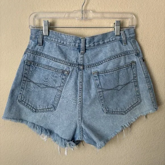Vintage Bugle Boy For Her High Rise Denim Jean Shorts - Picture 6 of 8